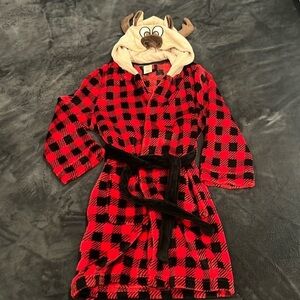 Kids Reindeer Bathrobe - Size 8/10